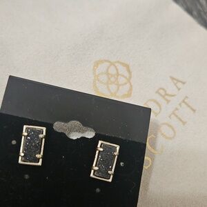 Kendra Scott Platinum Druzy Earrings